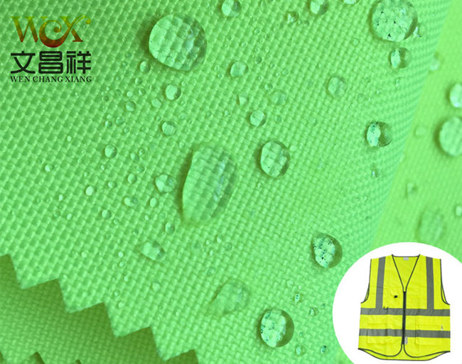 Waterproof fluorescent Oxford cloth